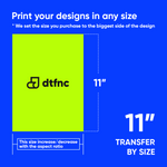 DTF Transfers by Size