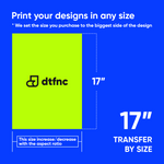 DTF Transfers by Size