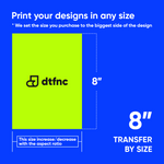 DTF Transfers by Size