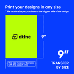 DTF Transfers by Size